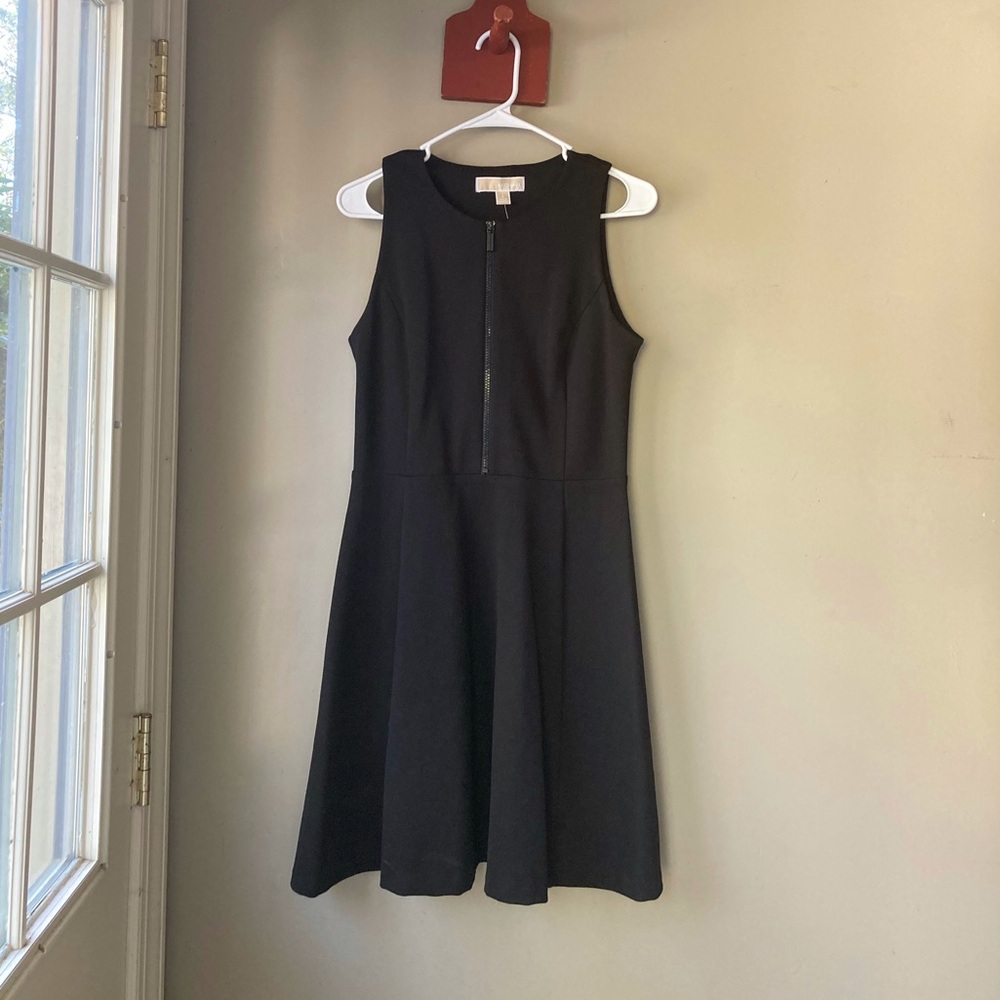Michael Michael Kors Black Zip Up Black Dress 6 NWT - Picture 3 of 8